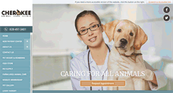 Desktop Screenshot of cherokeeanimalcare.com
